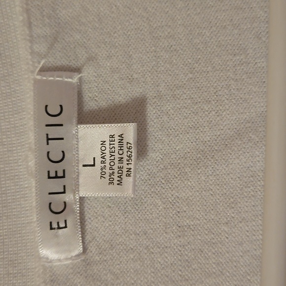 White crop Cardigan size Large: A - Picture 2 of 9